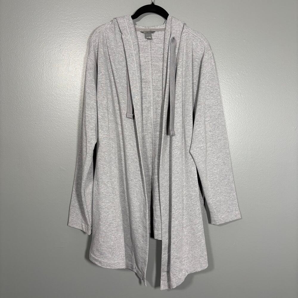 Eddie Bauer NWT Gray Motion Cozy Camp Wrap Hooded Sweater - Womens Plus Size XXL